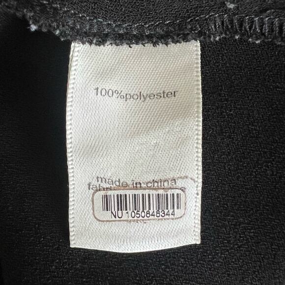 Ronny Kobo Women’s Sero Twist Front Midriff Halter Black Midi Dress Size Medium - Picture 10 of 13